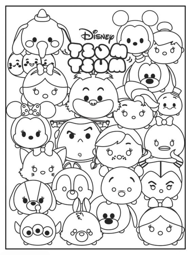Tsum Tsum Coloring Pages - Best Coloring Pages For Kids