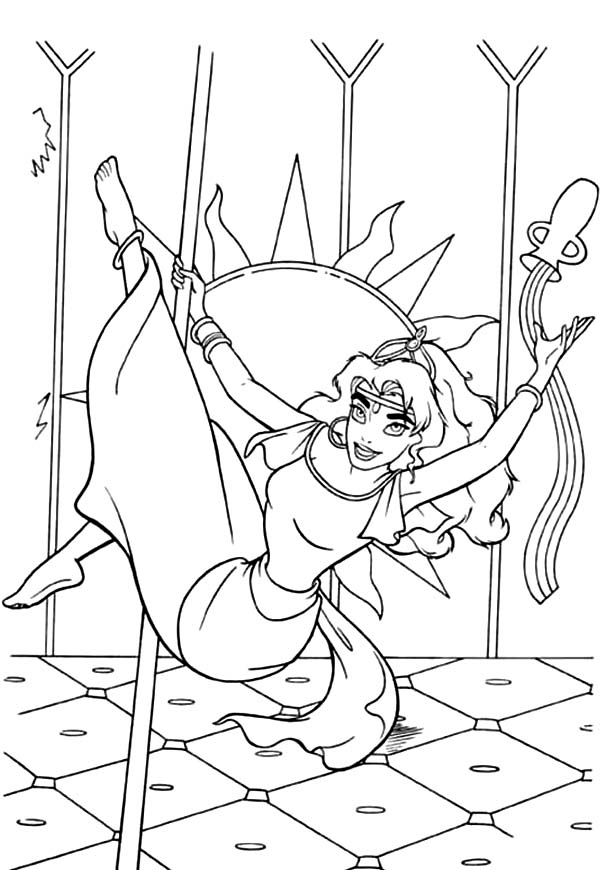 Esmeralda Doing Poll Dance In The Hunchback Of Notre Dame Coloring Page -  Download & Print Online … | Coloring pages, Online coloring pages, Princess coloring  pages