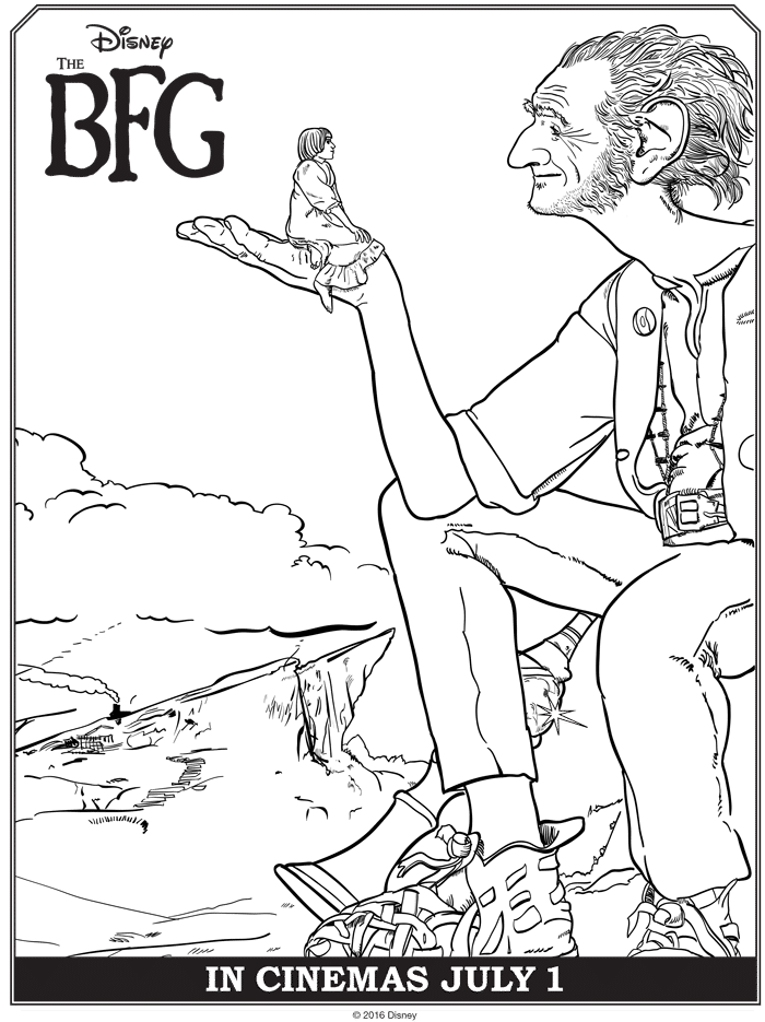 The BFG Coloring Sheets Free Printables - April Golightly