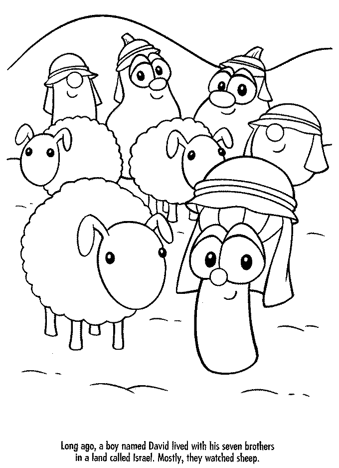 veggie tales coloring pages printable Coloring4free - Coloring4Free.com