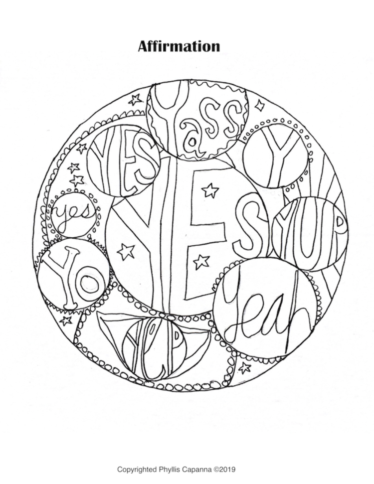 Wellness Coloring Pages – Possibility Printables