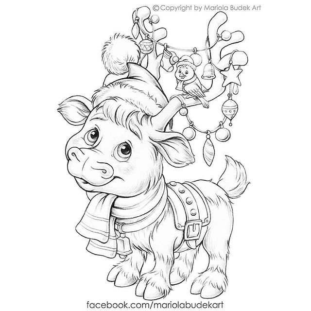 Mariola Budek on Instagram: “FREE COLORING PAGE ❗️❗️❗️ Santa ...