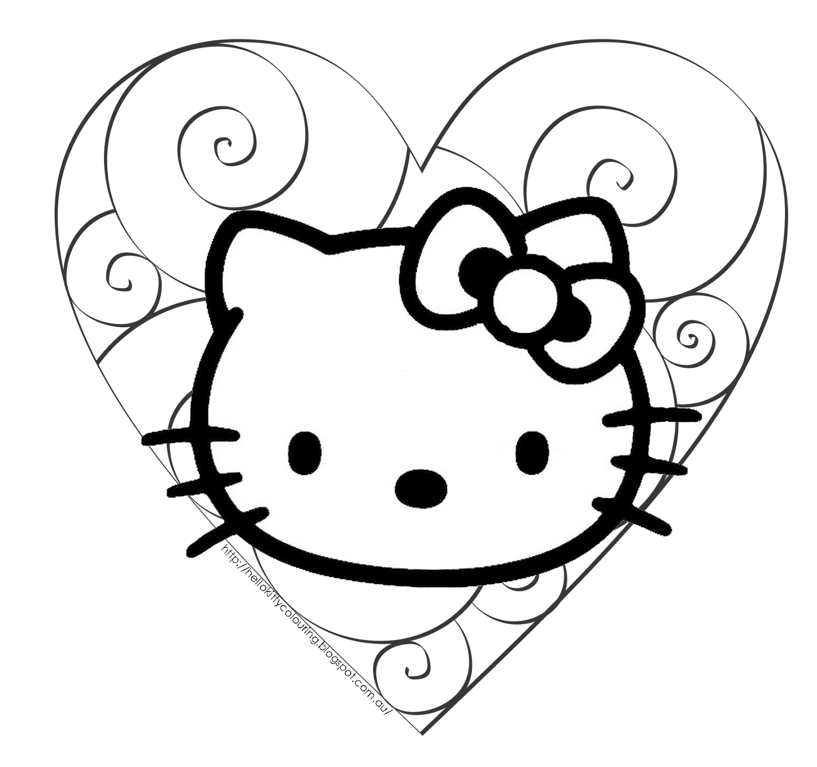 Hello Kitty Valentine's Coloring Pages - Get Coloring Pages