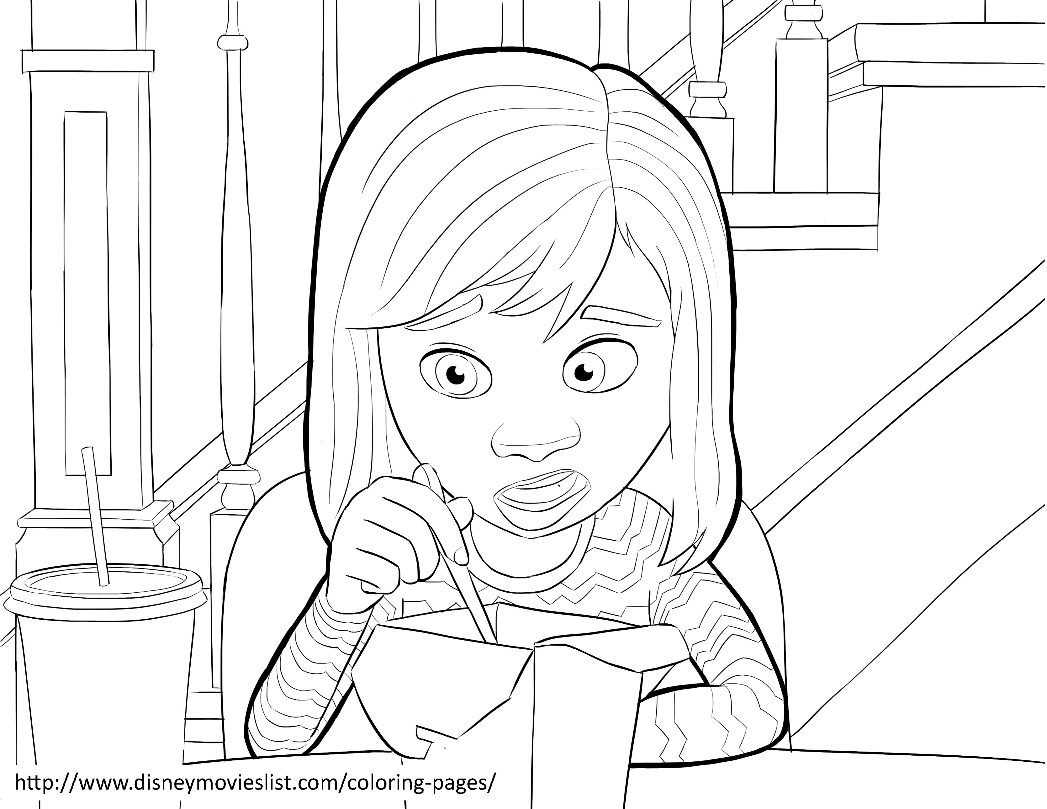 Inside Out Kids Coloring Pages