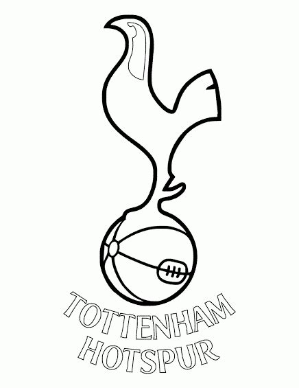 Tottenham Football Colouring Pages - Free Colouring Pages