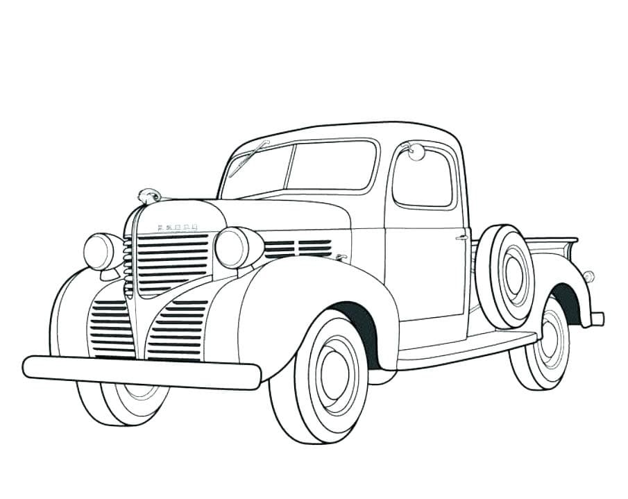 Log Truck Coloring Page - Free Printable Coloring Pages for Kids