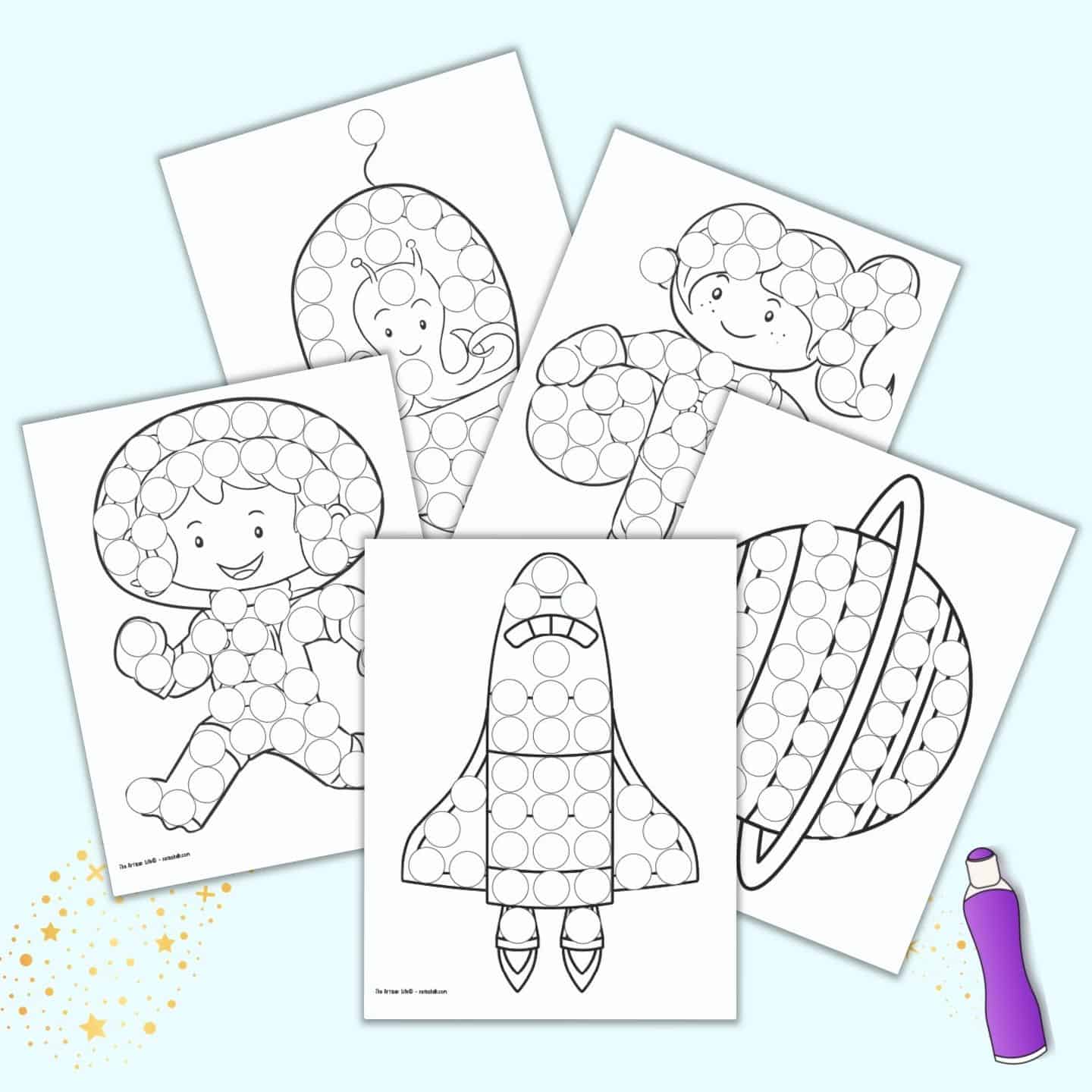 Dot Marker Coloring Pages - The Artisan ...