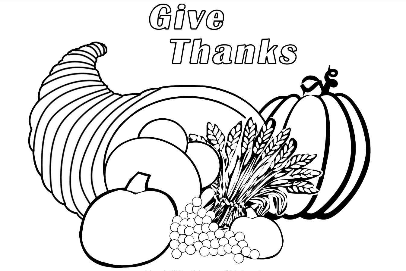 15 Free Printable Thanksgiving Coloring Pages for Kids