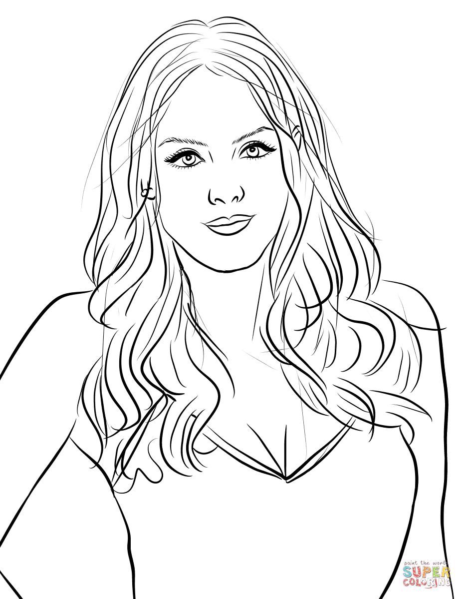 Elizabeth Gillies coloring page | Free Printable Coloring Pages