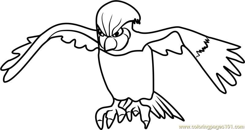 Pidgeotto Pokemon GO Coloring Page for Kids - Free Pokemon GO Printable Coloring  Pages Online for Kids - ColoringPages101.com | Coloring Pages for Kids