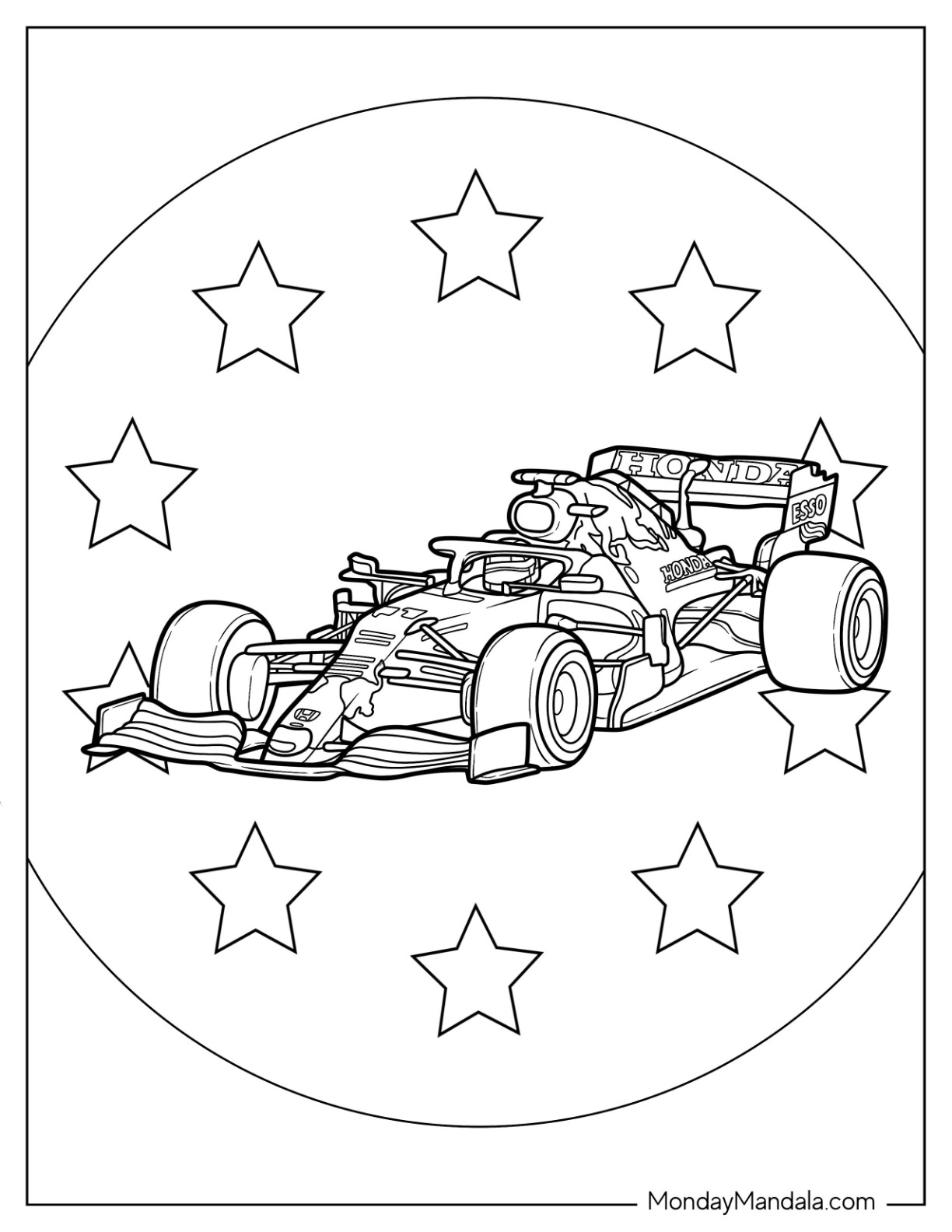 20 F1 Coloring Pages (Free PDF Printables)