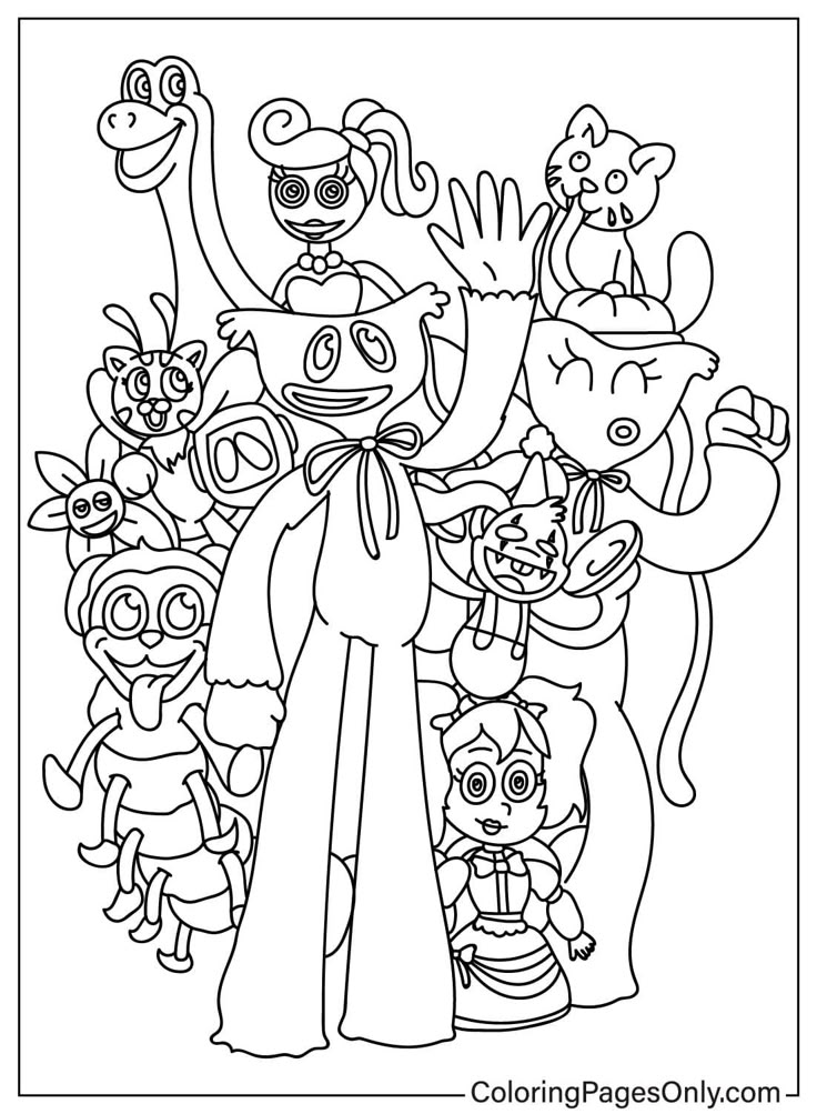 50+ Poppy Playtime Coloring Pages - Free Printable PDF & Online Coloring