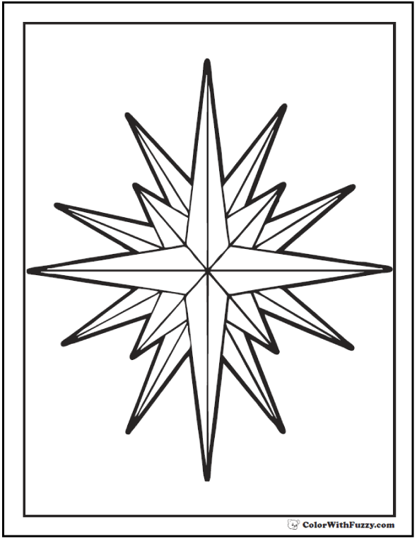 60 Star Coloring Pages ✨ Customize And Print Ad-free PDF