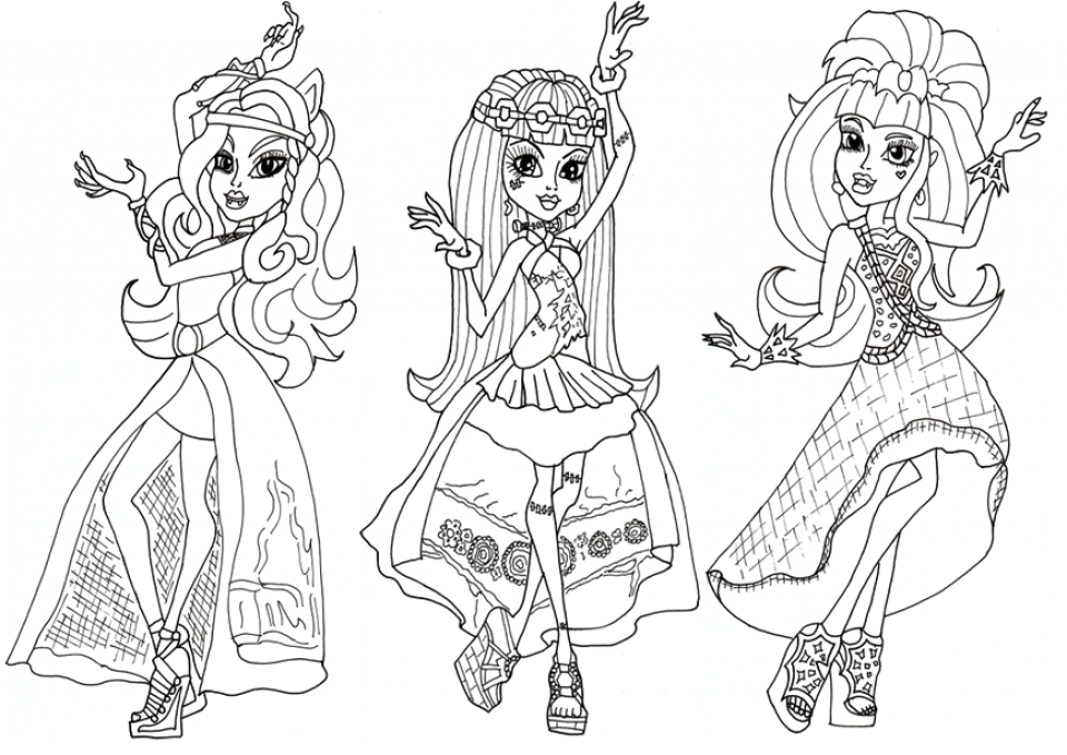 Get This Free Monster High Coloring Pages to Print 415123 !