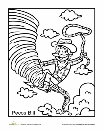 Tall Tale Coloring Page