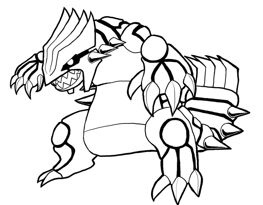 Groudon Coloring Page