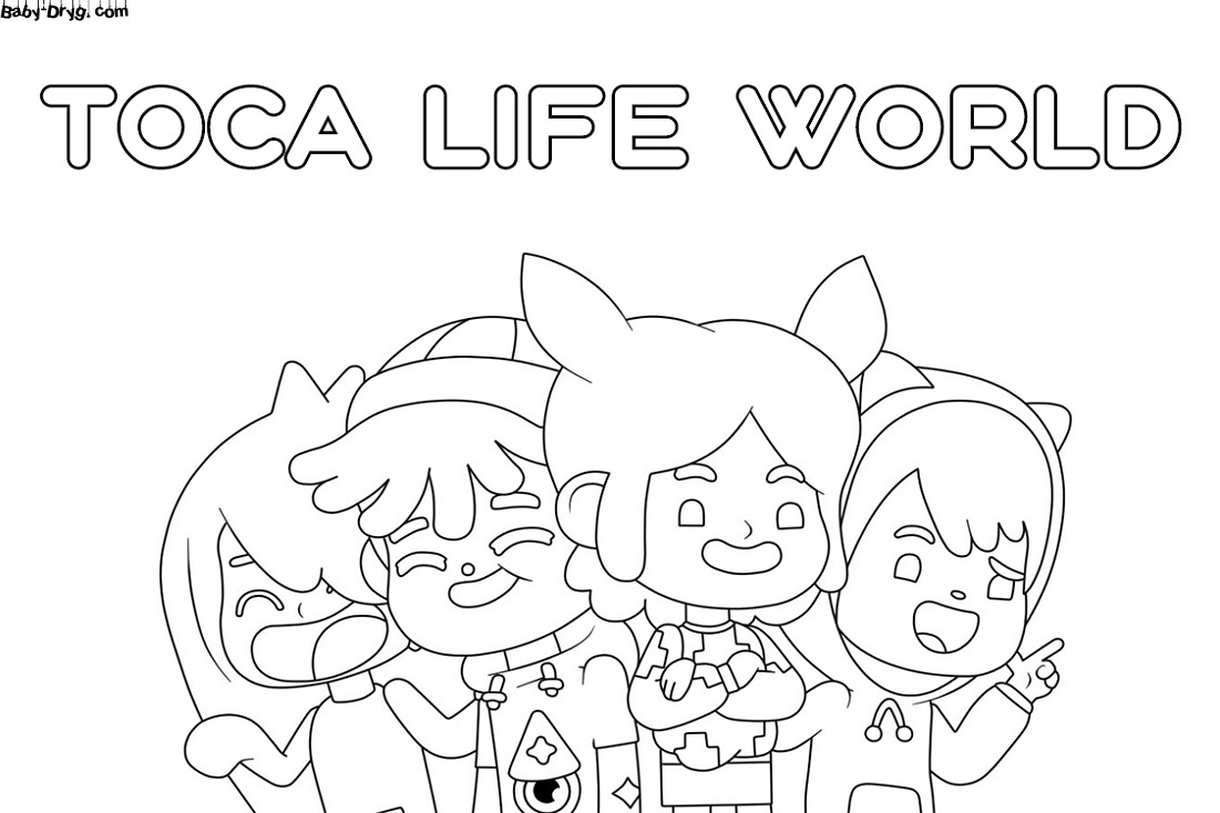 Print Toca Boca characters coloring ...