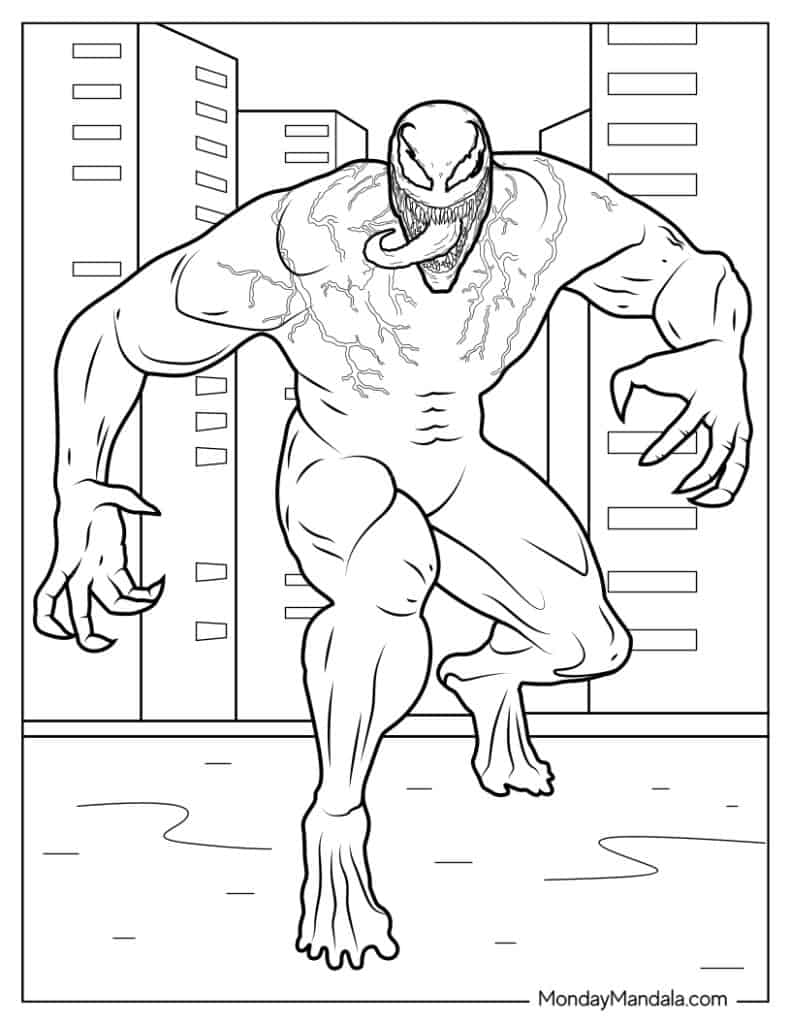 20 Venom Coloring Pages (Free PDF ...