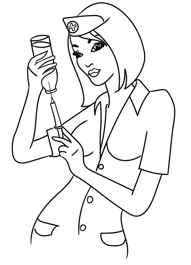 Nurse Coloring Pages Printable for Free ...