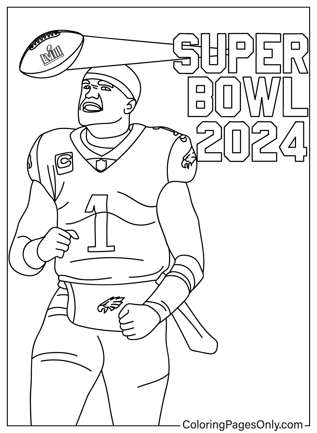 Super Bowl 2024 Coloring Pages ...