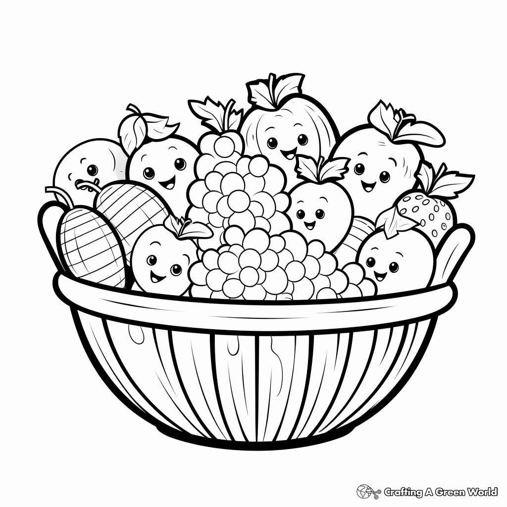 Fruit And Vegetables Coloring Pages ...