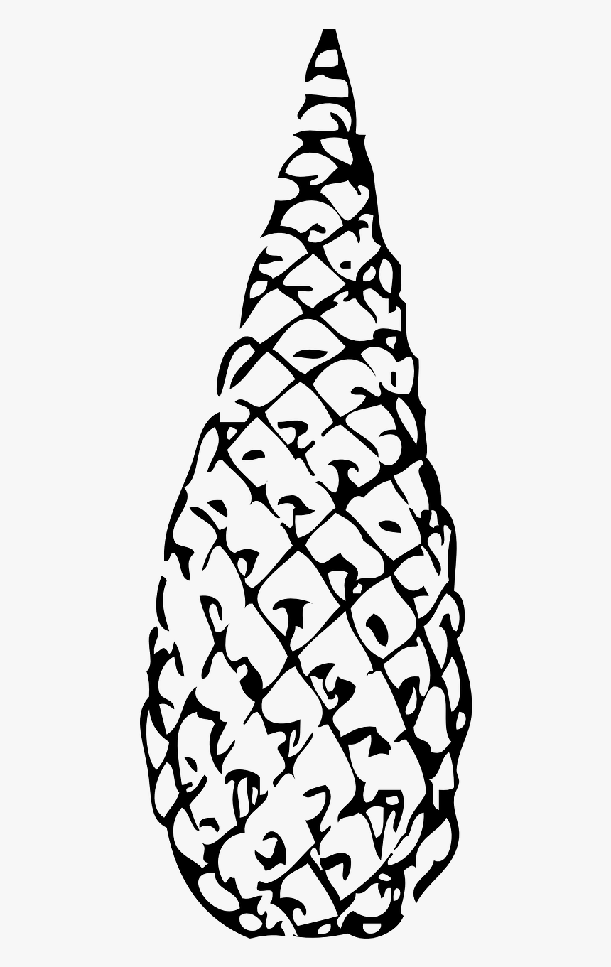 Pine Cone Coloring Page, HD Png Download - kindpng