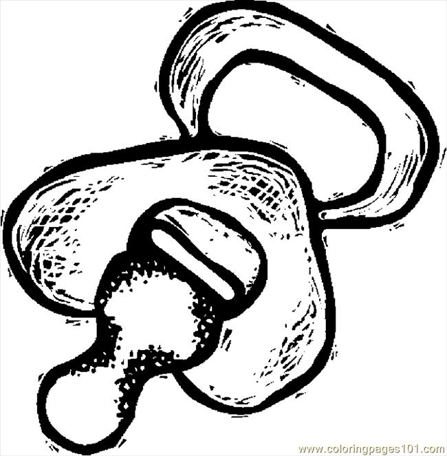 Pacifier 4 Coloring Page for Kids - Free Others Printable Coloring Pages  Online for Kids - ColoringPages101.com | Coloring Pages for Kids