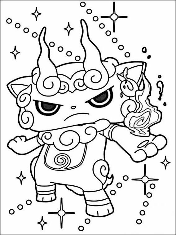 Yo-kai Watch Coloring Pages 2 | Coloring books, Coloring pages, Online coloring  pages