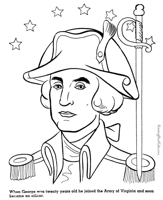 General George Washington coloring page 018 | HOME-ED - America ...