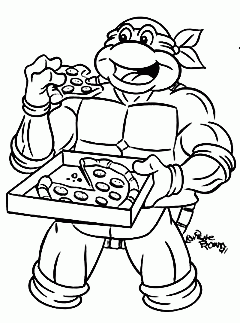 Ninja Turtle Coloring Pages Free To Print Ninja Turtle Coloring ...