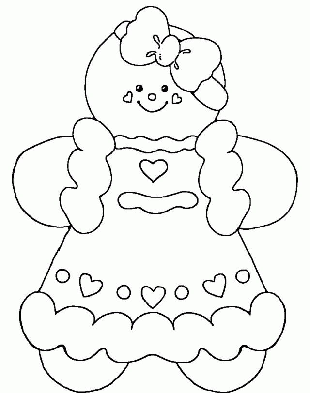 gingerbread men coloring pages - High Quality Coloring Pages