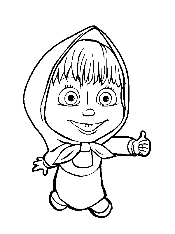 13 printable masha and the bear coloring pages | Print Color Craft