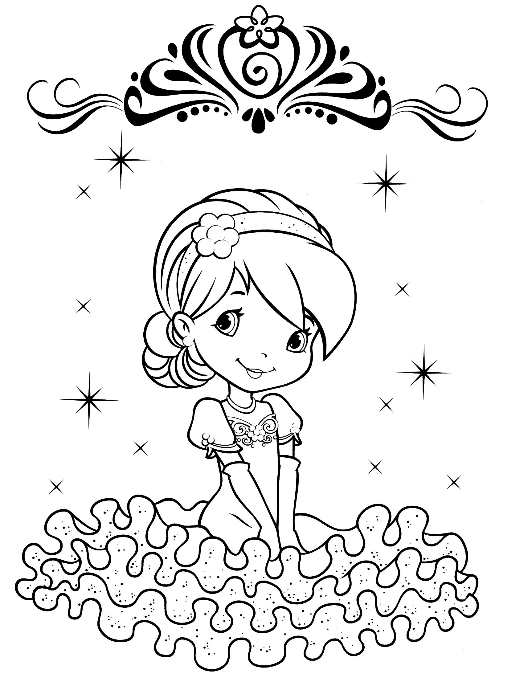 Strawberry shortcake, Coloring pages and Coloring