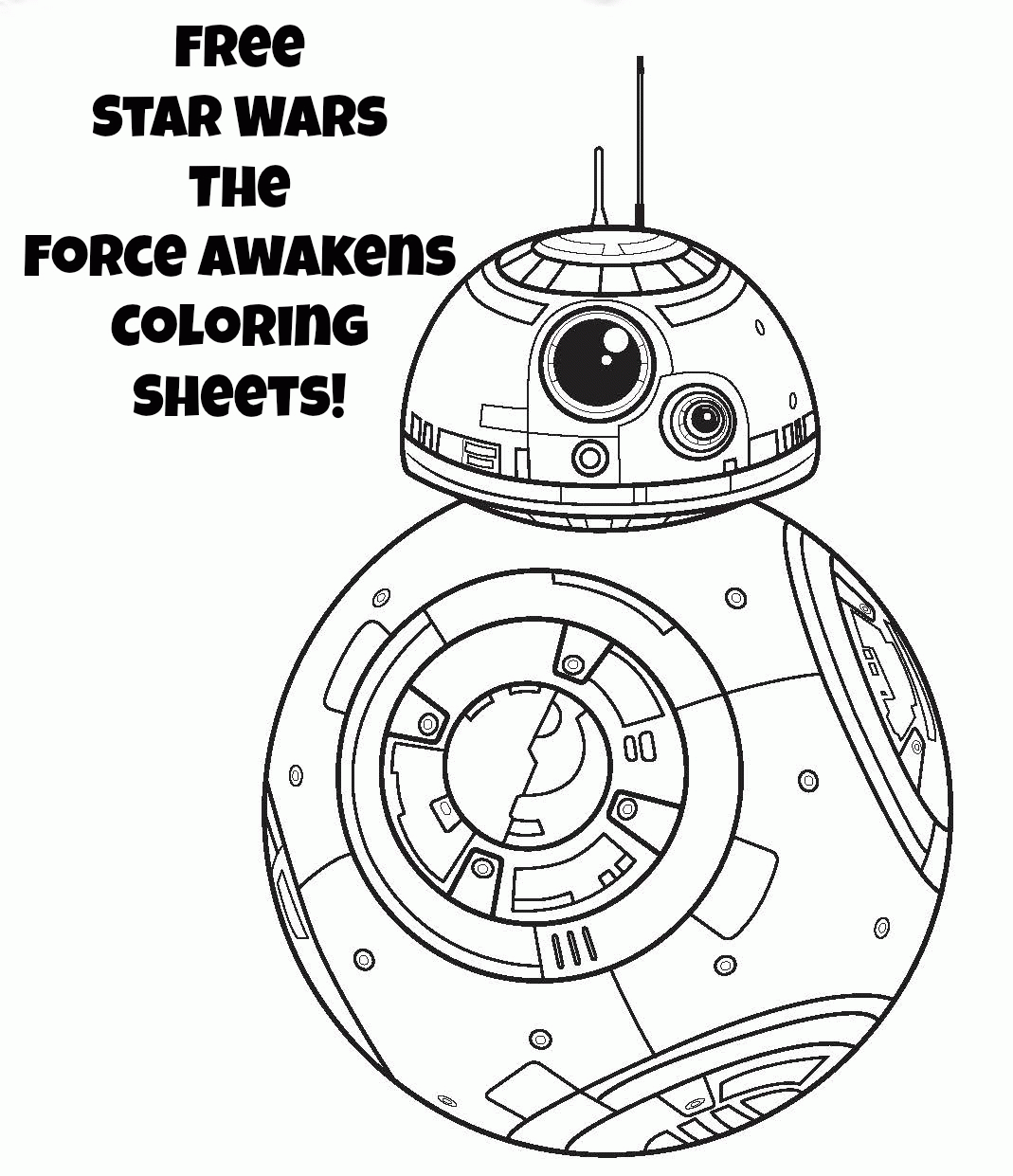 BB-8 Coloring Pages - Free Printable Coloring Pages for Kids