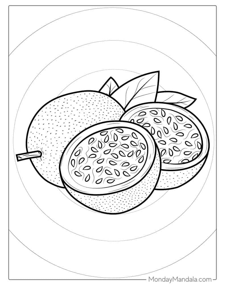 23 Fruit Coloring Pages (Free PDF ...