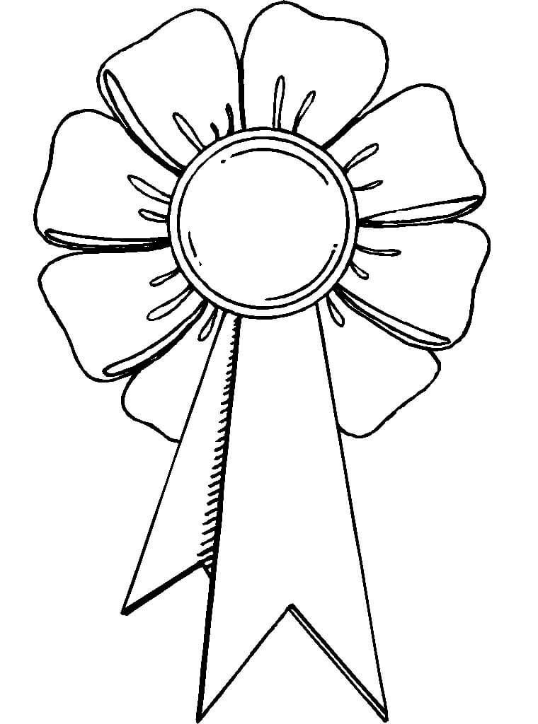 Blue Ribbon Coloring Page - Free Printable Coloring Pages for Kids
