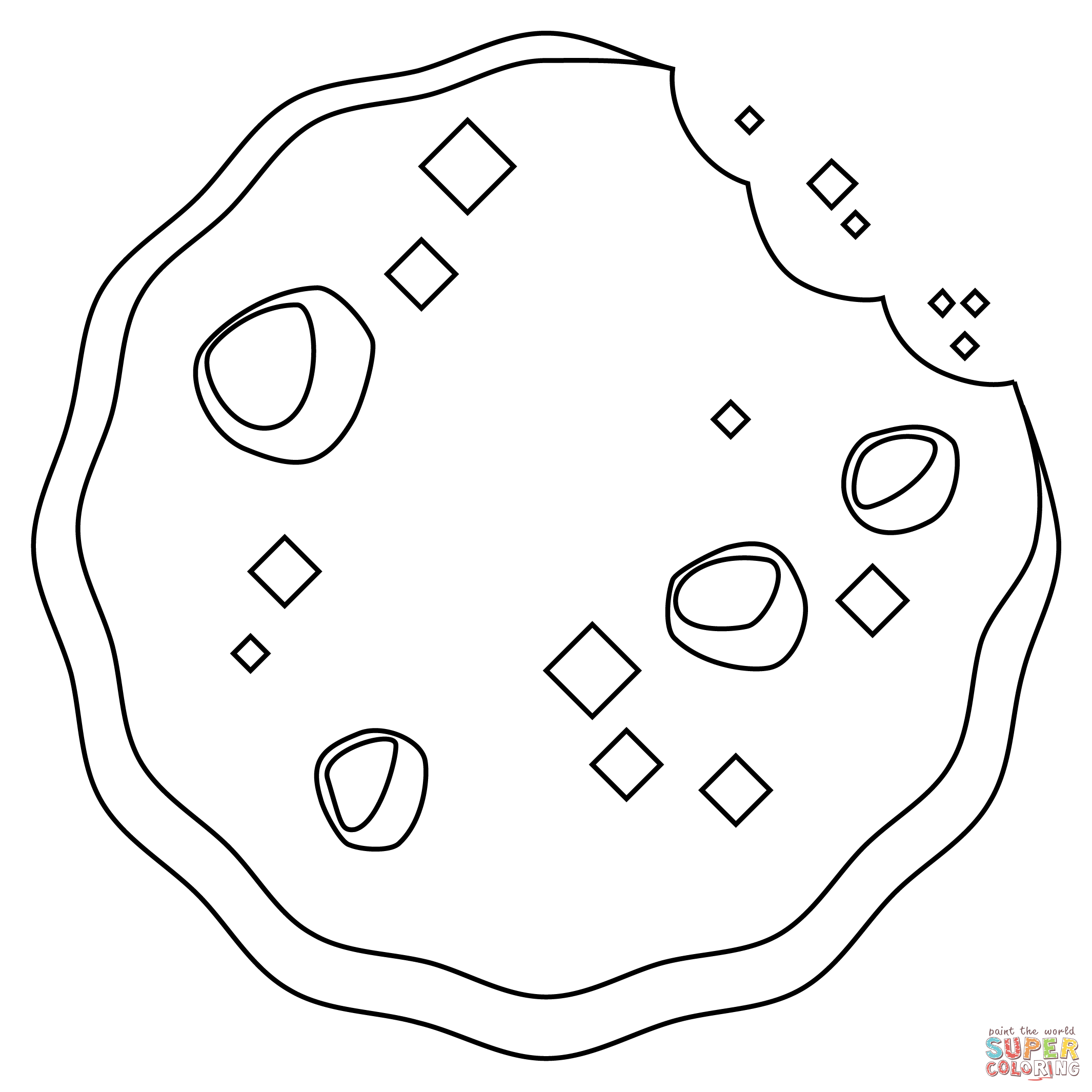Cookie coloring page | Free Printable Coloring Pages