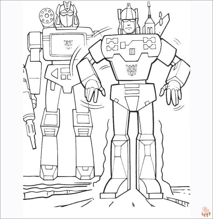 Get Creative with Bumblebee Transformer Coloring Pages | GBcoloring