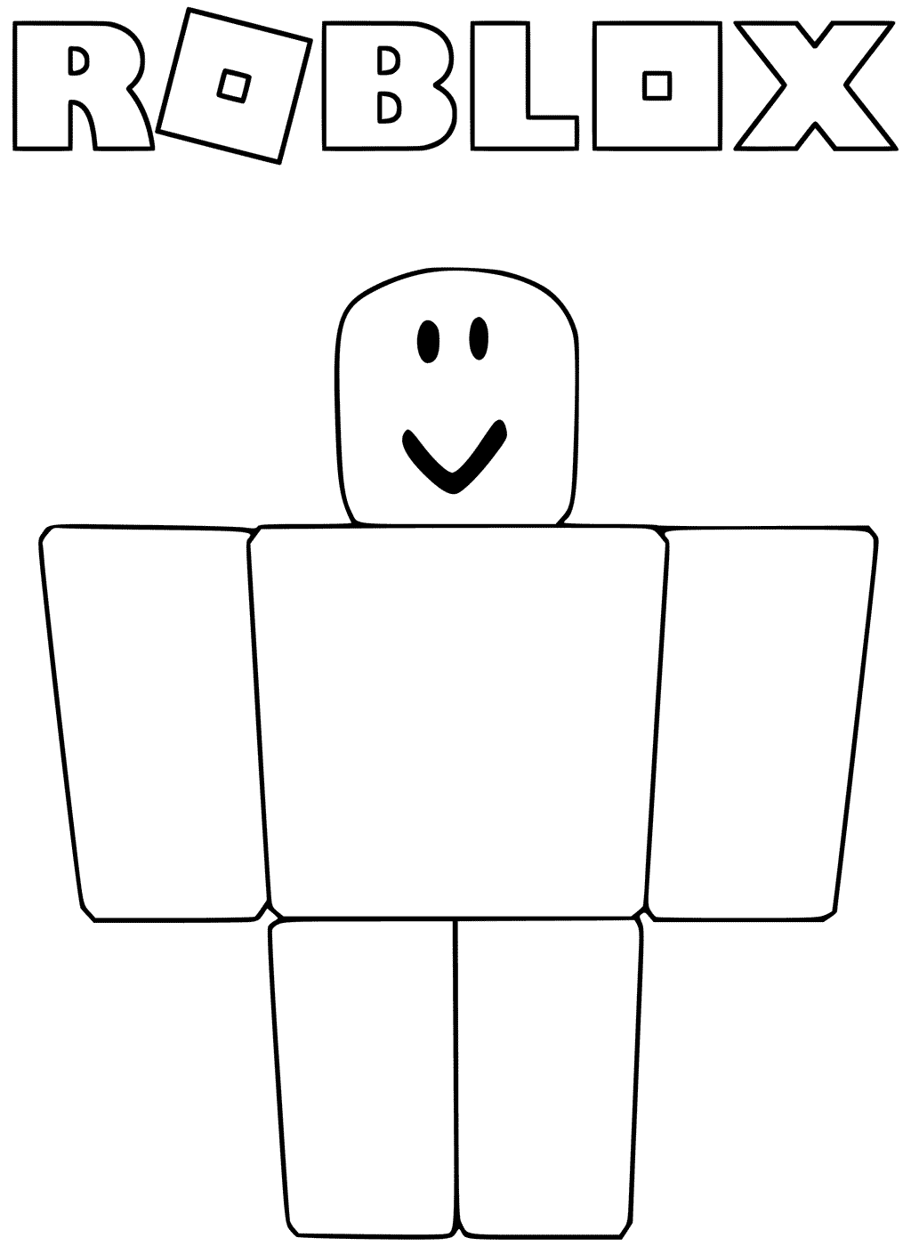 Noob from Roblox Coloring Pages - Get ...