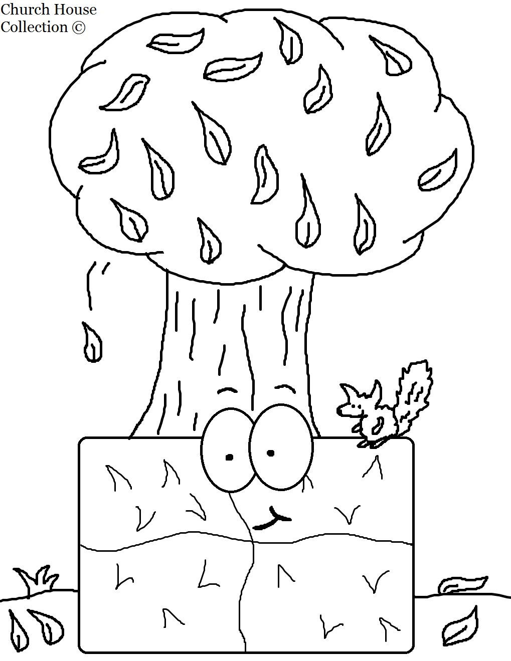 Hay Bale Coloring Page