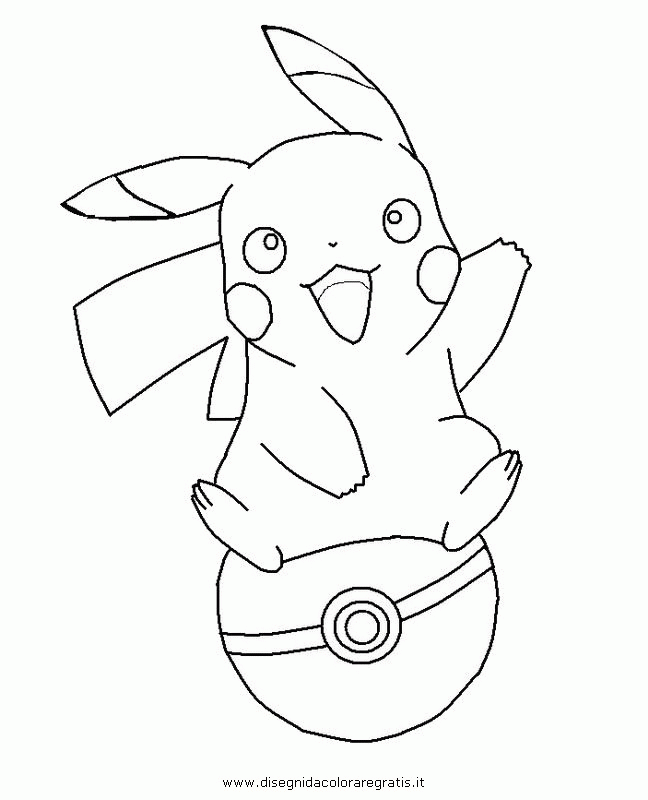 pikachu pokeball coloring pages - Clip Art Library
