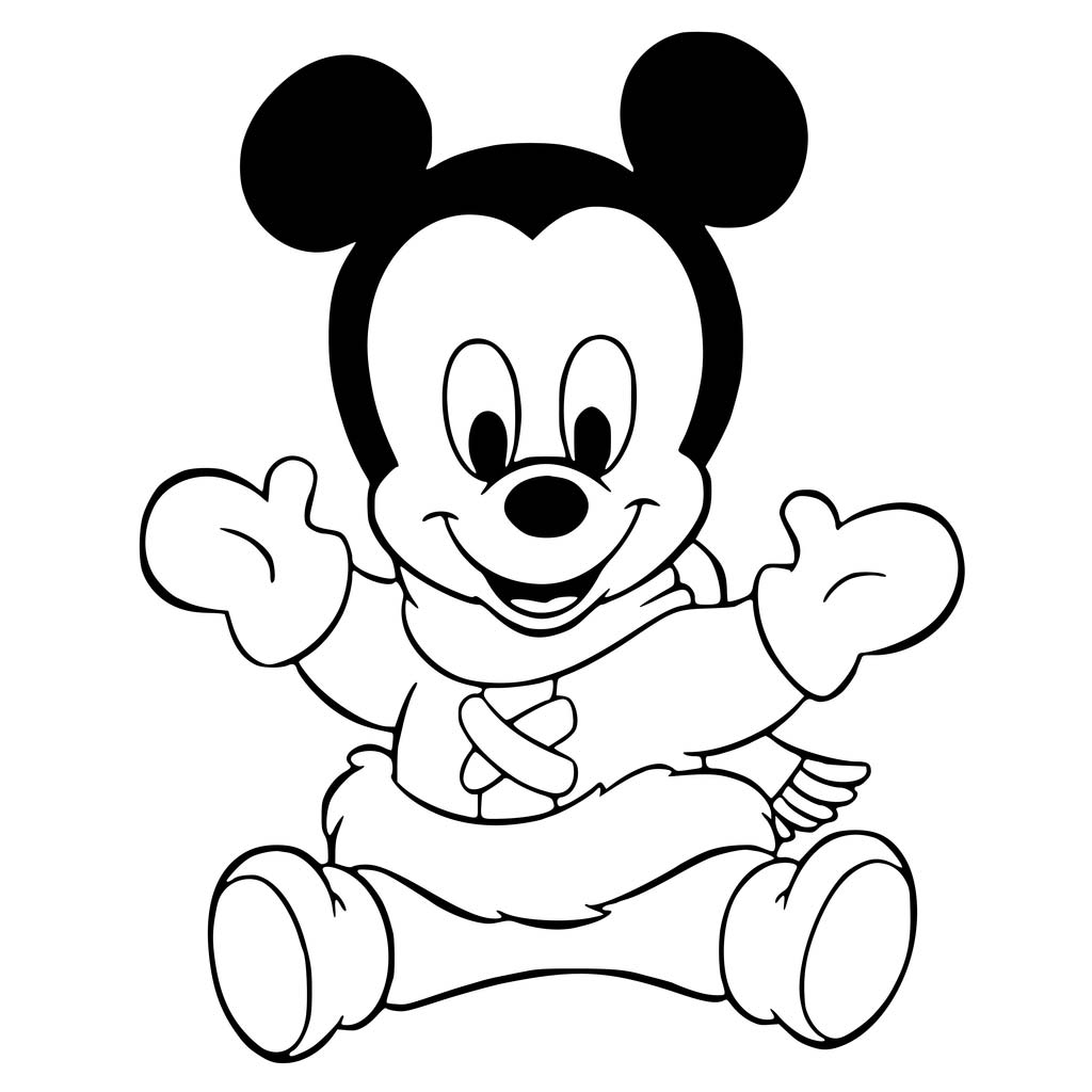 Baby Mickey Mouse Coloring Pages - Get Coloring Pages