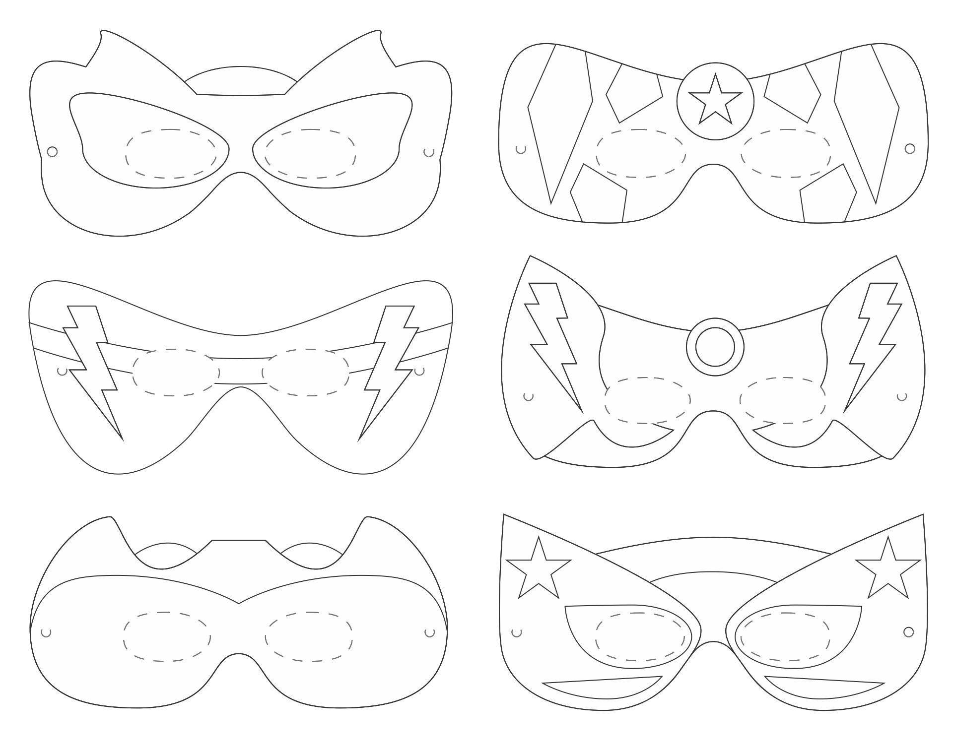 15 Best Printable Halloween Mask Patterns - printablee.com