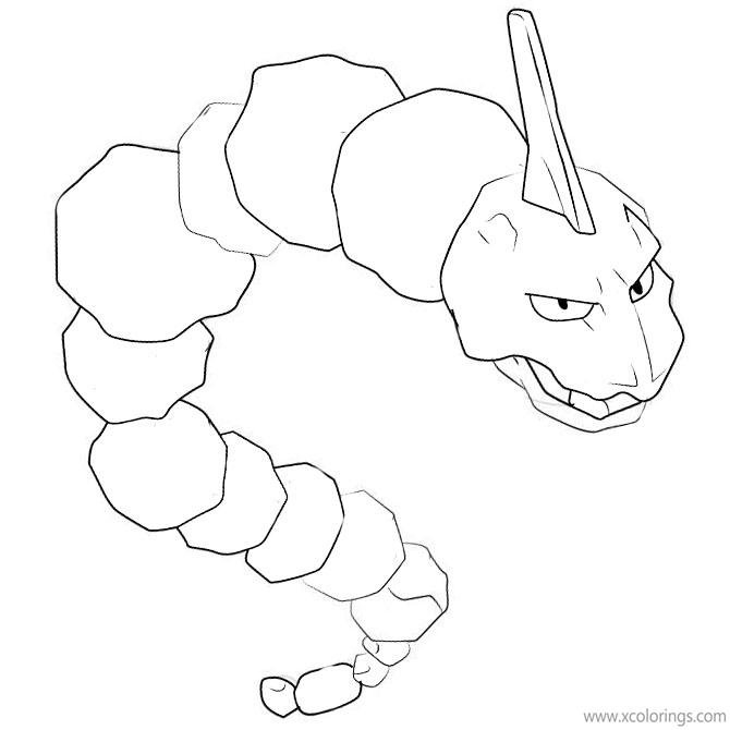 Onix Pokemon Coloring Pages - XColorings.com