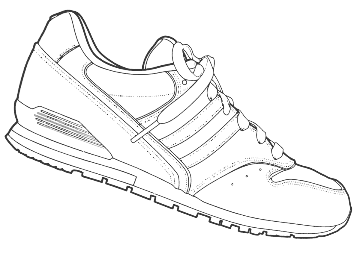 Sneakers coloring pages | Coloring pages to download and print
