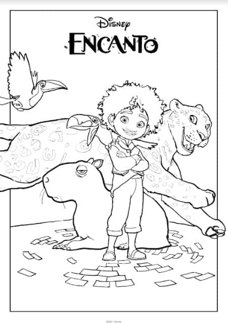Free ENCANTO Coloring Pages and Printable Activities