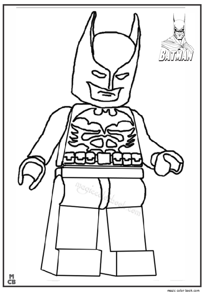 Batman lego free printable coloring pages