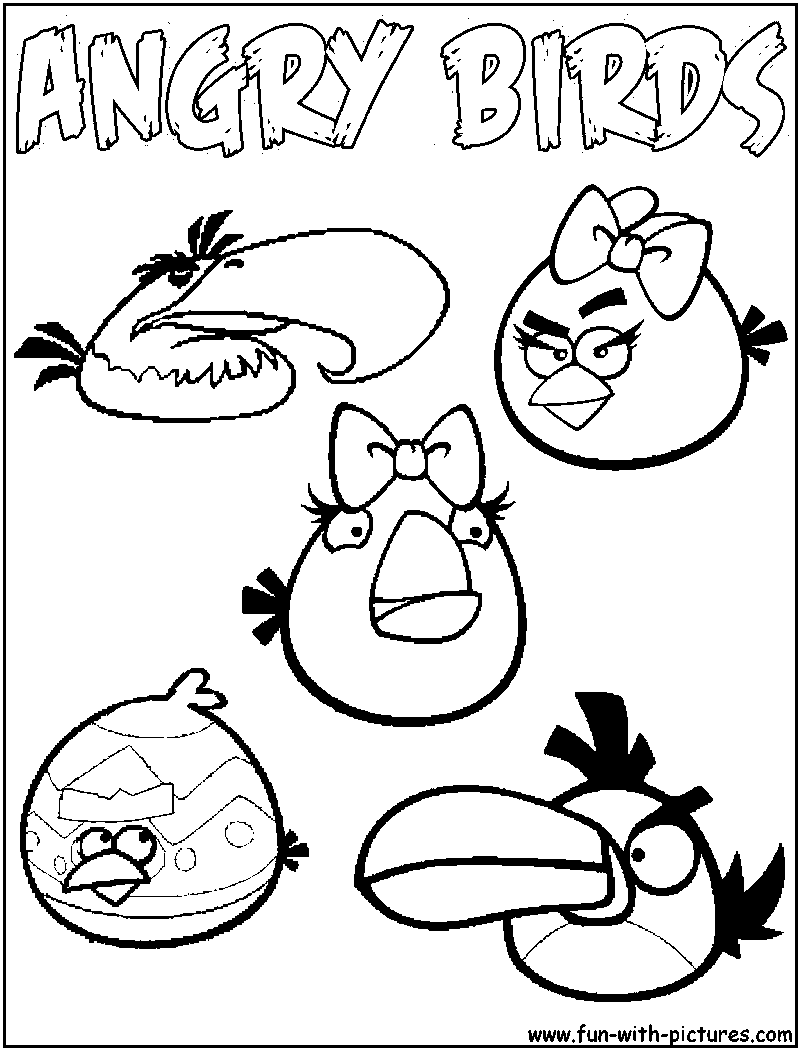 Angry Birds Coloring Pages To Print