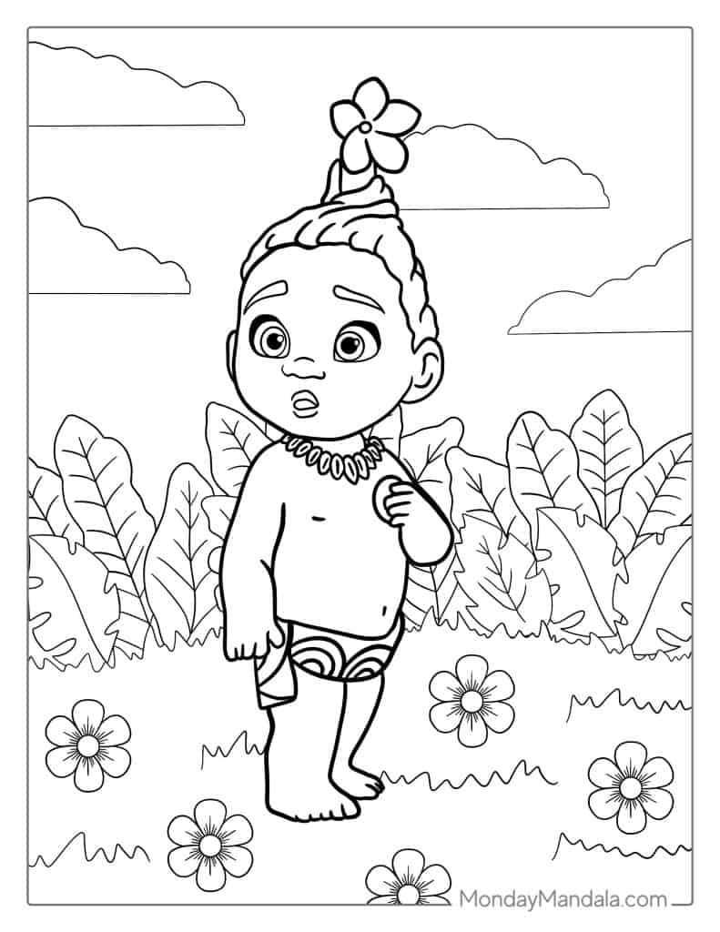 39 Moana Coloring Pages (Free PDF ...