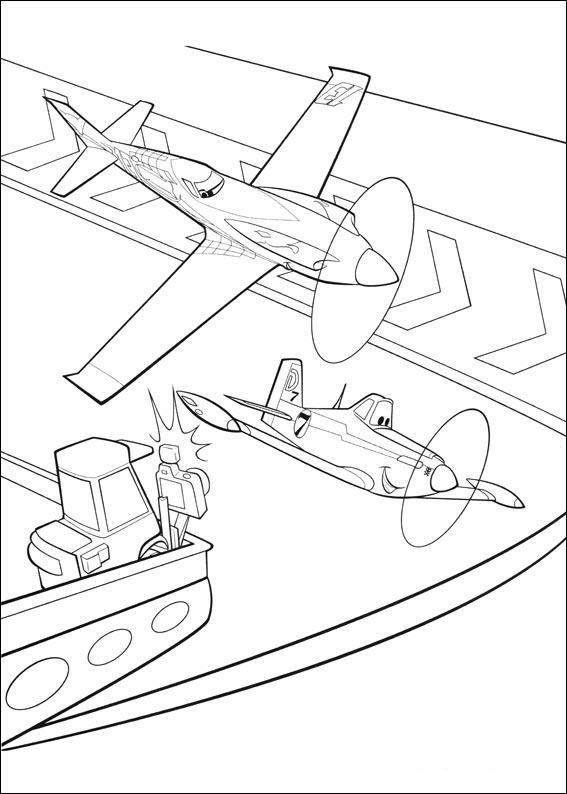 Planes Free Printable Coloring Sheets 70